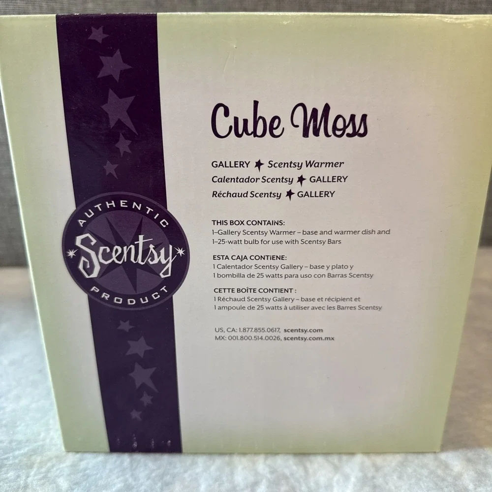 NEW Scentsy CUBE MOSS Wax Warmer Moss‎ Green 1100-23215